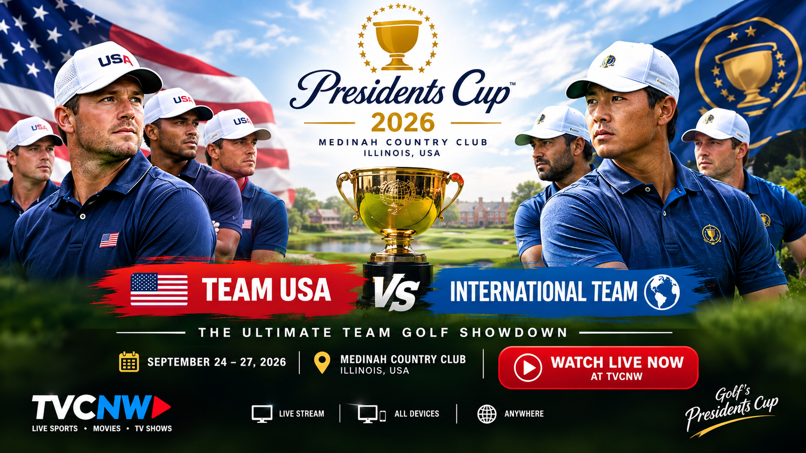 Presidents Cup 2026 — Watch Live